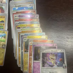 HUGE Reverse Holo Lot 100 Pokemon Cards Scarlet/Violet DRI MEW PAR PRE All NM - Image 3