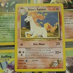 Pokemon TCG Gym Challenge Blaine's Rapidash 33/132 Regular Uncommon Card - Image 1