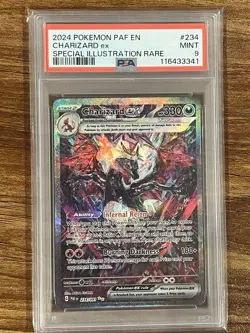 Pokemon Charizard ex 234/091 SV: Paldean Fates SIR PSA 9 - Image 1