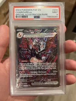 Pokemon Charizard ex 234/091 SV: Paldean Fates SIR PSA 9 - Image 3