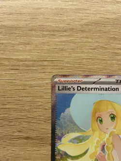 Lillie's Determination SIR Holo 184/132 Me01 Mega Evolution English Pokemon - Image 2