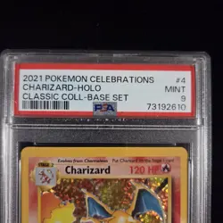 2021 POKEMON CELEBRATIONS CLASSIC COLL #4 CHARIZARD-HOLO PSA 9 - Image 2