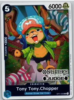 Tony Tony.Chopper Judge OP11-053 Uncommon A Fist of Divine Speed One Piece NM - Image 1
