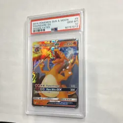 Pokemon Charizard GX 9/68 Hidden Fates Ultra Rare Holo PSA 10 Card - Image 1