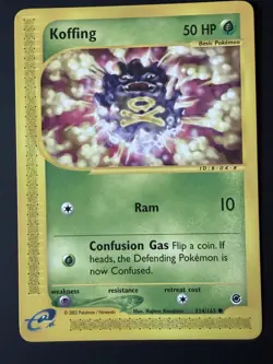 Koffing Pokemon Common Card - Expedition Base Set 114/165 - Image 1