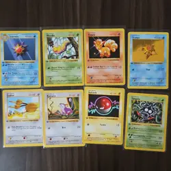 Pokemon TCG Base Set 1st Edition Mixed Lot [8] pristine cards - Image 1