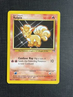 Vulpix 98/110 - WOTC Legendary Collection - Pokemon TCG Card - LP - Image 1