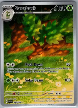 Sawsbuck 092/086 SV: White Flare - Pokemon Card - NM - Image 1