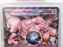 Team Rocket's Mewtwo ex 205 Jumbo Cards Holo - Image 3