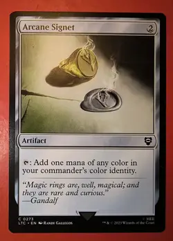 MTG,MAGIC, ARCANE SIGNET, 0273, COMMON, REGULAR FINISH, LTC. NM - Image 1