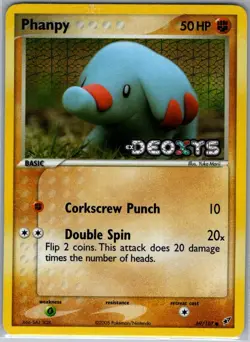 Phanpy 69/107 Reverse Holo Deoxys - Pokemon Card - NM - Image 1