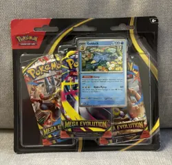 Pokemon TCG: Mega Evolution Golduck Triple Booster 3 Pack Blister - New & Sealed - Image 1