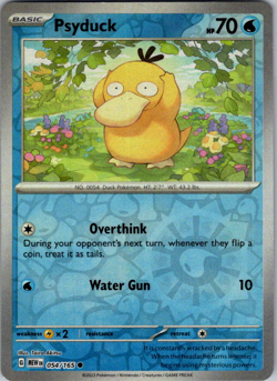 🔥Pokemon - Psyduck - Reverse Holo - Common - 054/165 - S & V: 151 - (NM)🔥 - Image 1