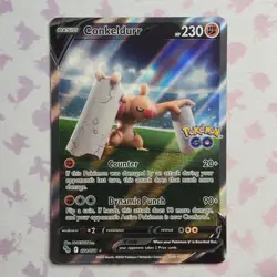 Conkeldurr V (Alternate Full Art) 074/078 | Ultra Rare Pokemon GO NM - Image 1