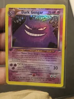 Pokemon Dark Gengar Neo Destiny 2000 6/105 Holo Rare 70 HP Stage MINT CONDITION - Image 1