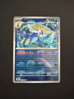 Samurott 023/086 Pokemon White Flare Masterball Holofoil Rare Near Mint NM 2025 - Image 1