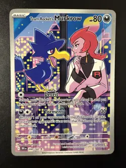 Team Rocket's Murkrow 200/182 - Pokemon TCG - Scarlet & Violet Destined Rivals - Image 1