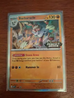 Barbaracle MEP065 Pokemon TCG Perfect Order Prerelease Promo HOLO NM - Image 1