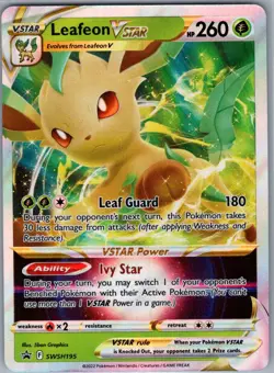Leafeon VSTAR - SWSH195 SWSH: Sword & Shield Promo Cards - Pokemon Card - NM - Image 1