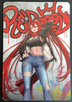 Red Hood 02 Goddess of Victory NIKKE Metallic Pass Collection Card 2739615404 - Image 1