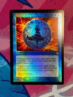 MTG Modern Horizons 2 Force of Negation Retro Frame Foil NM - Image 1