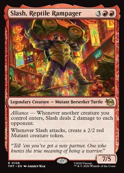 Magic: The Gathering: Slash, Reptile Rampager - TMT #108 FOIL - Image 1