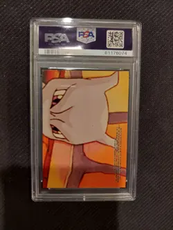PSA 7 Meowth Sticker Card 1999 Topps Pokemon - Image 2