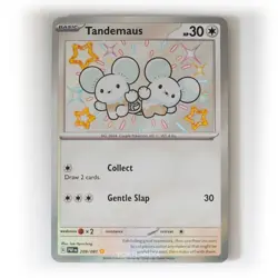 Pokemon - Tandemaus - 209/091 - SV Paldean Fates - Shiny Rare Card - Image 1