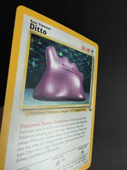 Ditto Holo Fossil Pokemon 3/62 Rare WOTC English Near Mint - Image 3