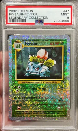 2002 Pokemon Legendary Collection Ivysaur Reverse Foil Rev 47/110 PSA 9 Mint - Image 1