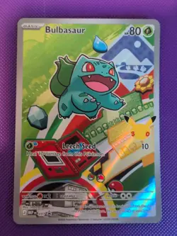 Pokemon First Partner Illustration Bulbasaur #37 Black Star Promo Pokemon - Image 1
