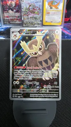 Noctowl SVP 141 Pokemon Center Stamped Stellar Crown ETB Black Star Promo NM - Image 1