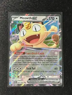 Pokemon Perfect Order Meowth EX 062/088 Double Rare NM - Image 1