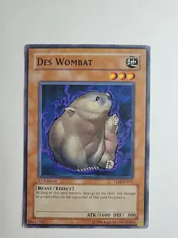 ✅ Yu-Gi-Oh TCG Des Wombat TLM-EN031 1st Edition Common 💎 - Image 1