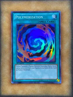 Yugioh Polymerization LCJW-EN059 Super Rare 1st Ed LP - Image 1