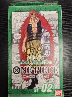 Bandai One Piece Card Game ST02 Worst Generation Starter Deck Sealed 811039038274 - Image 1