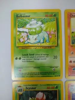 Pokemon Base Set Starters + Evolutions + Pikachus - Exact Cards! - Image 2