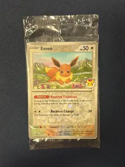 Pokemon TCG Eevee Pokemon Day 2025 Stamped Sealed Promo Card 074/131 - Image 1