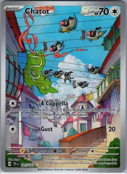 Chatot 181/162 SV05: Temporal Forces - Pokemon Card - NM - Image 1
