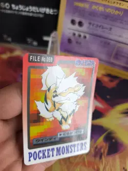 Pokemon Karte Card Pocket Monsters Carddass 1997 japanese Arcanine Exc-NM Arkani - Image 2