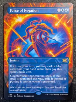 Force of Negation - Borderless - Double Masters 2022 (MTG) - Image 1