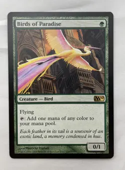 Birds of Paradise x1 MTG Core Set 2010 M10 1x Magic Very Good Light Play VG LP - Image 1
