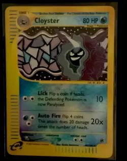 Cloyster Pokemon 42/165 Reverse Holo Expedition E-Series WOTC - Image 1