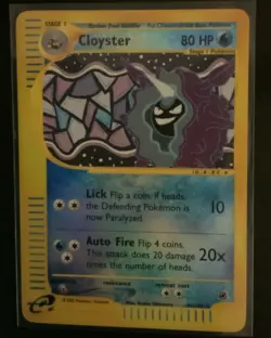 Cloyster Pokemon 42/165 Reverse Holo Expedition E-Series WOTC - Image 2