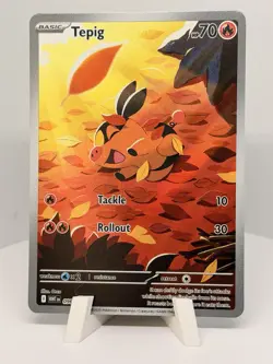 Pokemon TCG Tepig Illustration Rare Holo Sv: White Flare 096/086 70 HP English … - Image 1