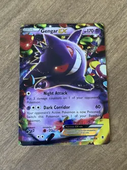 Gengar EX 34/119 - XY Phantom Forces Ultra Rare Standard Holo Pokemon TCG LP - Image 1