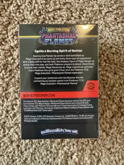 Pokemon TCG Mega Evolution Phantasmal Flames Booster Bundles New Sealed 6 Packs - Image 2