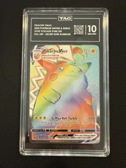 Pokemon Pikachu VMAX 188/185 Vivid Voltage 2020 Secret Rainbow Rare Card TCG - Image 1