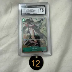 CGC 10 GEM MINT Ryuma P-072 One Piece card Promo P Best Selection Vol. 3 12 - Image 1