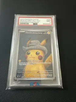 2023 POKEMON SVP EN PIKACHU/GREY FELT HAT POKEMON X VAN GOH 9 PSA MINT AUTHENTIC - Image 1
